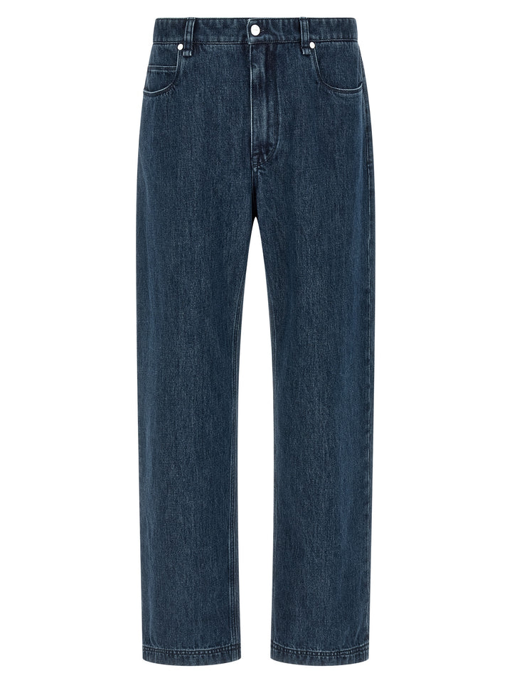 Fendi Blue Cotton Flared Jeans