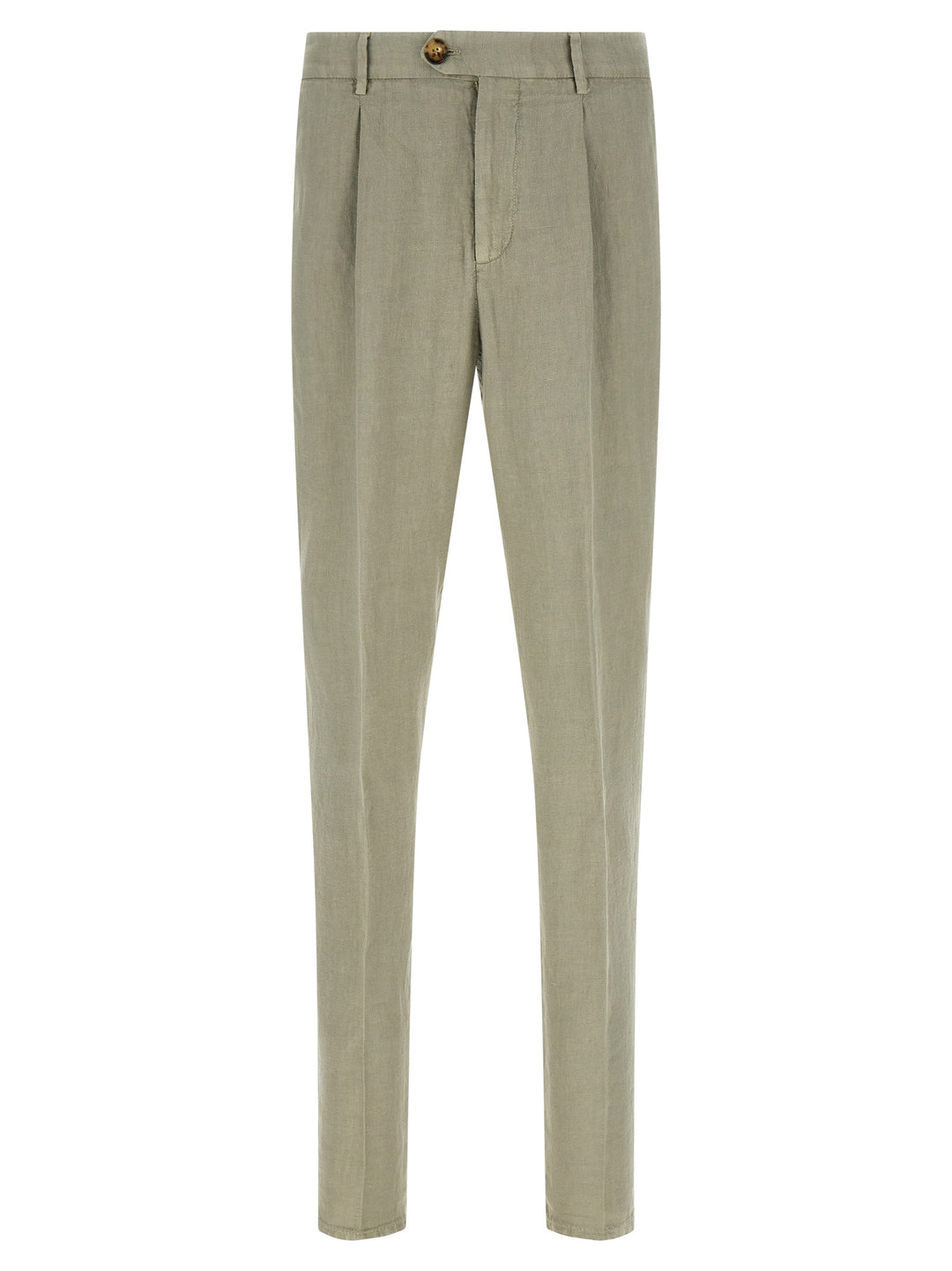 Brunello Cucinelli Bicolor Linen Casual Pants