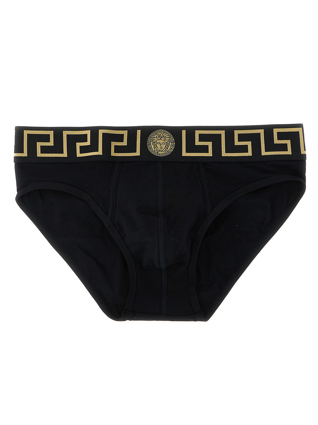 Versace Black Cotton Briefs