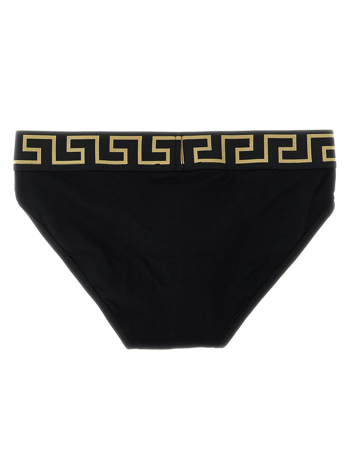 Versace Black Cotton Briefs