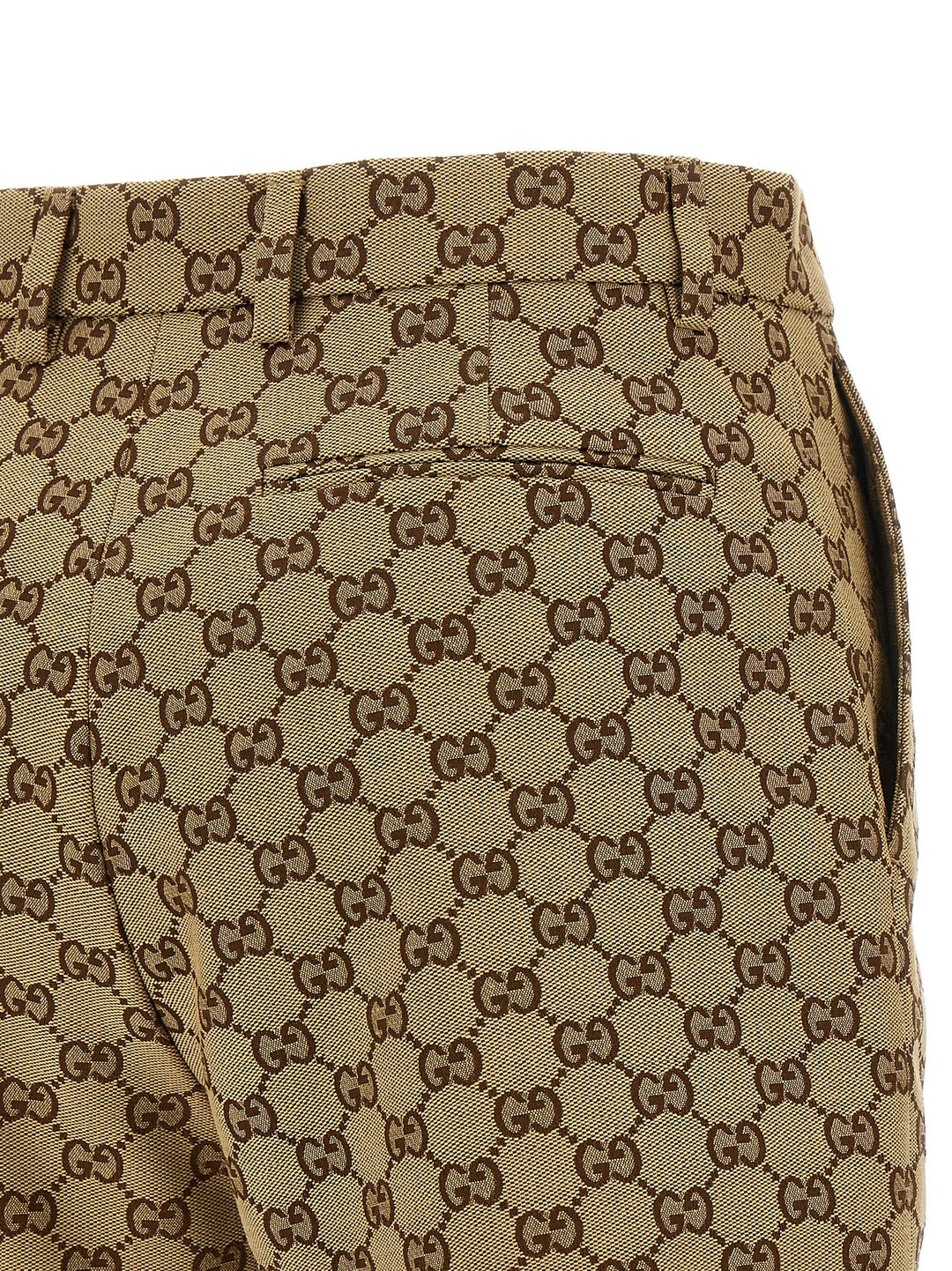 Gucci Beige Cotton Bermuda Shorts