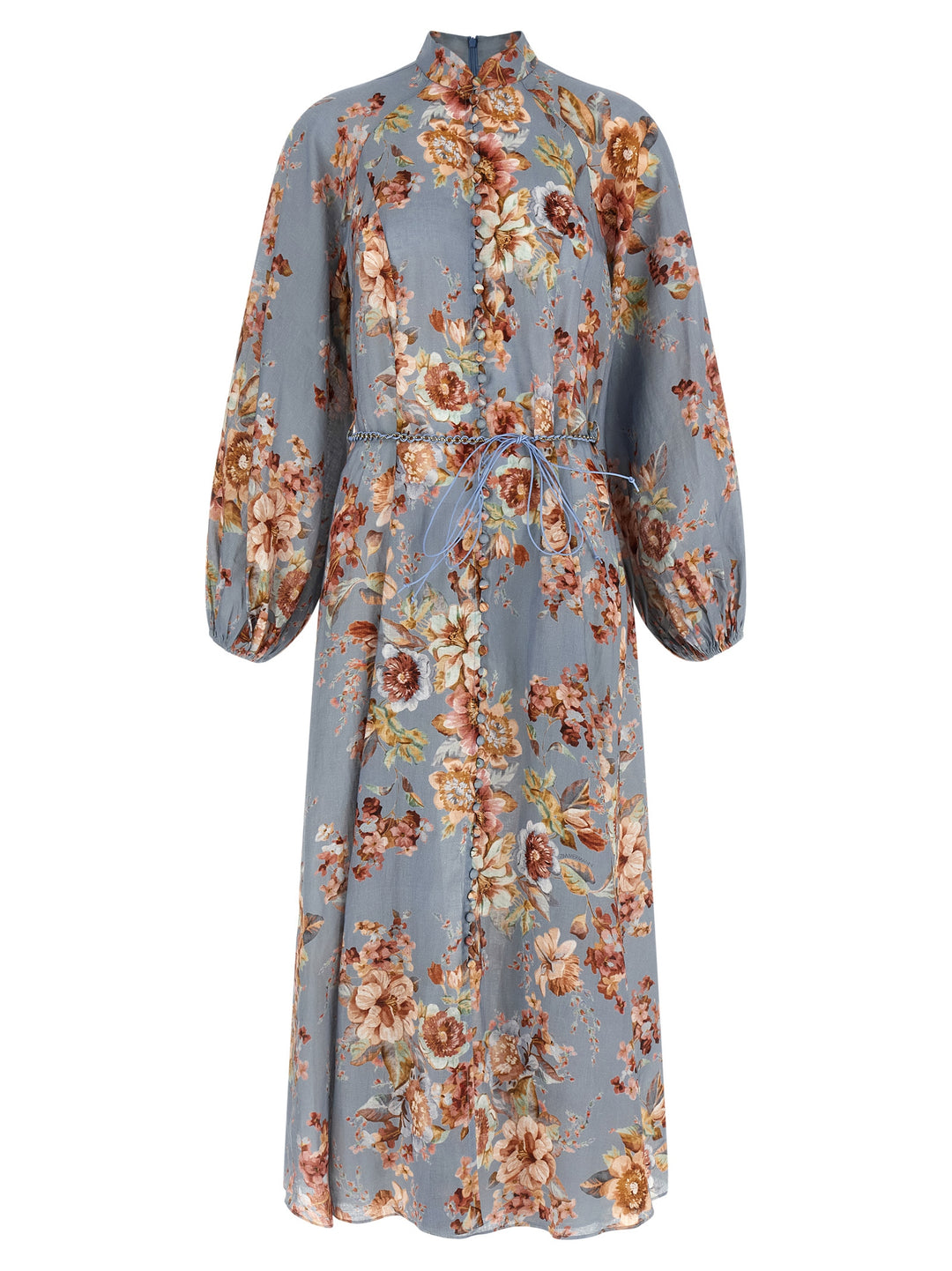 Zimmermann Blue Linen Long Dress
