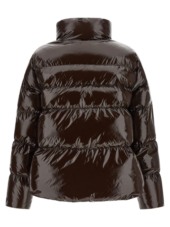 PINKO Brown Polyamide Full-Length Jacket