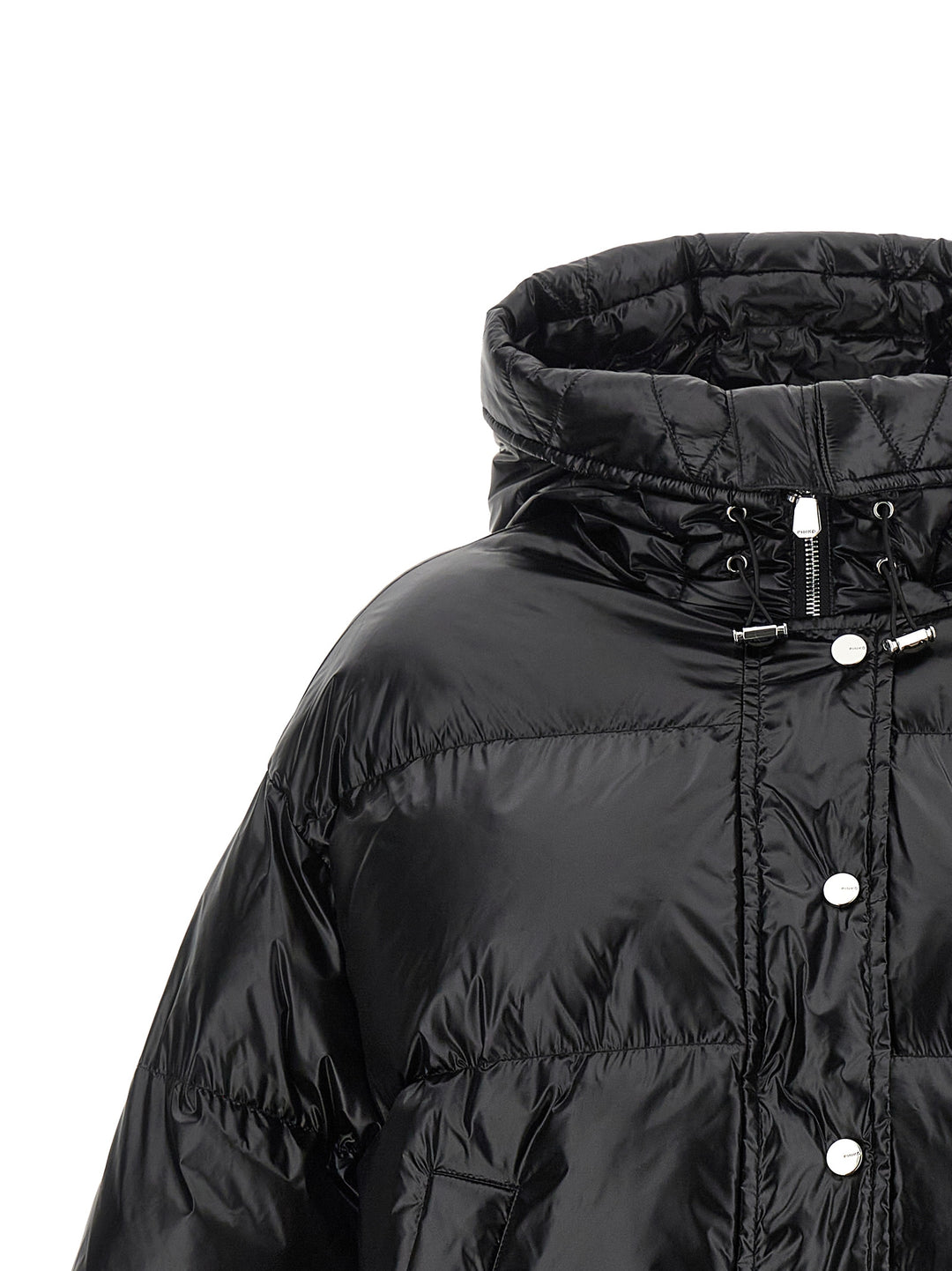 PINKO Black Polyamide Shell Jacket