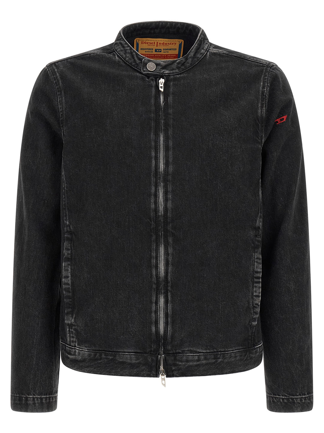 Diesel Black Cotton Denim Jacket