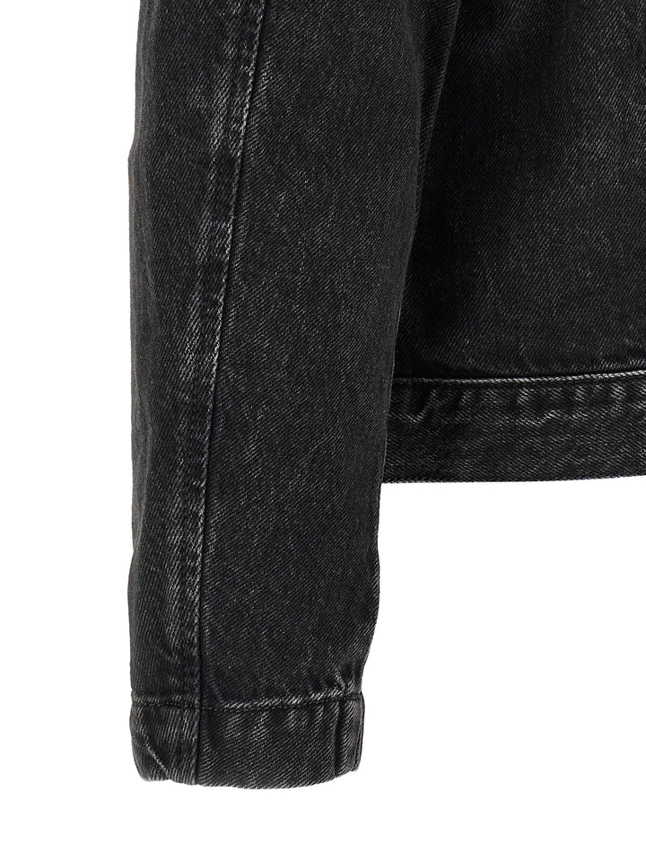 Diesel Black Cotton Denim Jacket