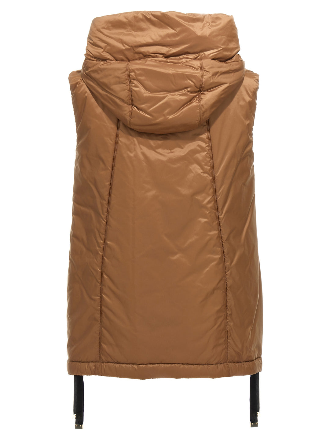 Max Mara Brown Polyester Sleeveless Jacket