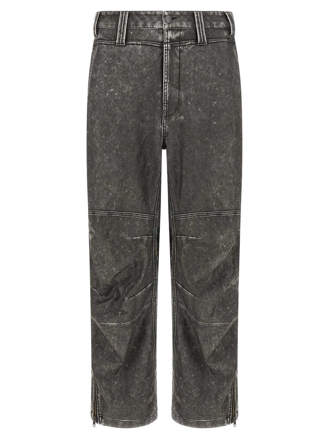 Diesel Gray Polyethylene Casual Pants
