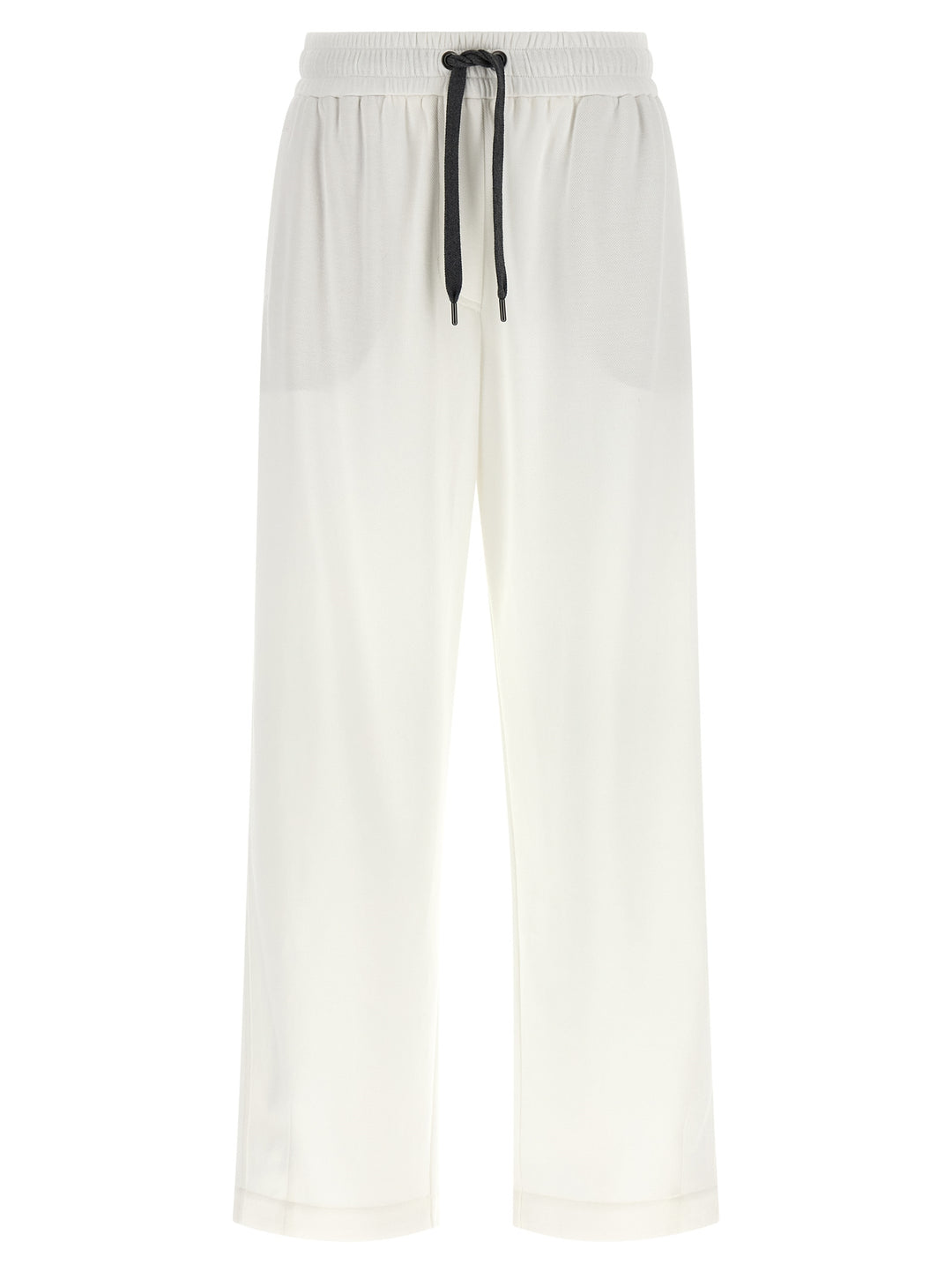 Brunello Cucinelli White Cotton Joggers (Workout Pants)