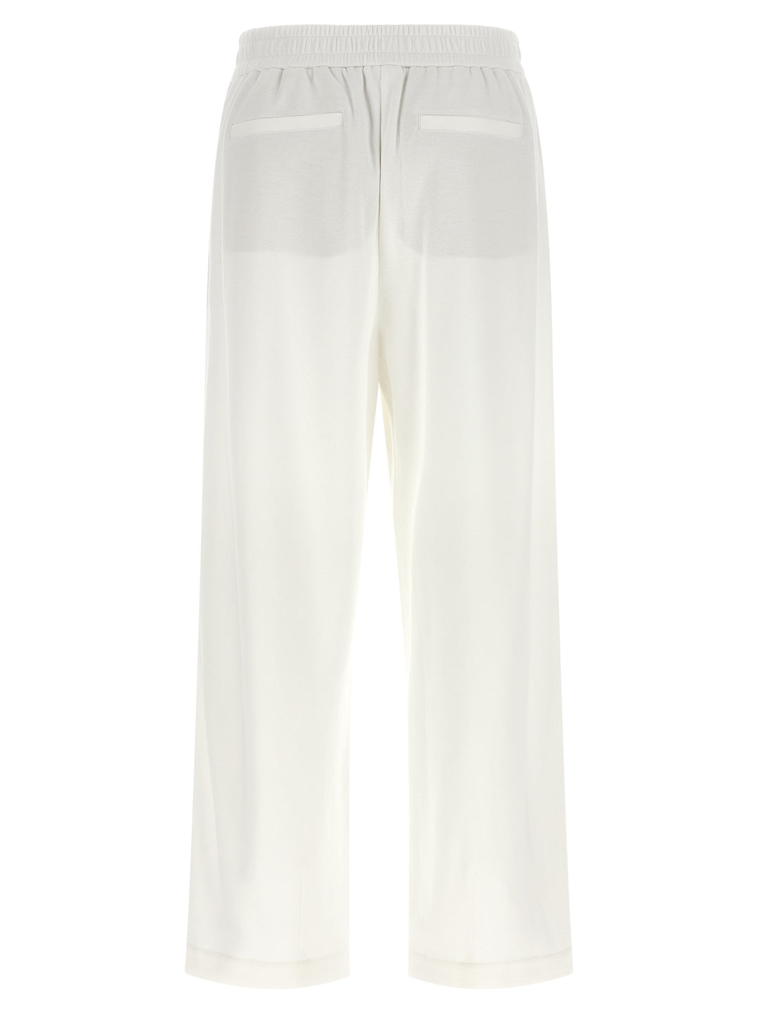 Brunello Cucinelli White Cotton Joggers (Workout Pants)