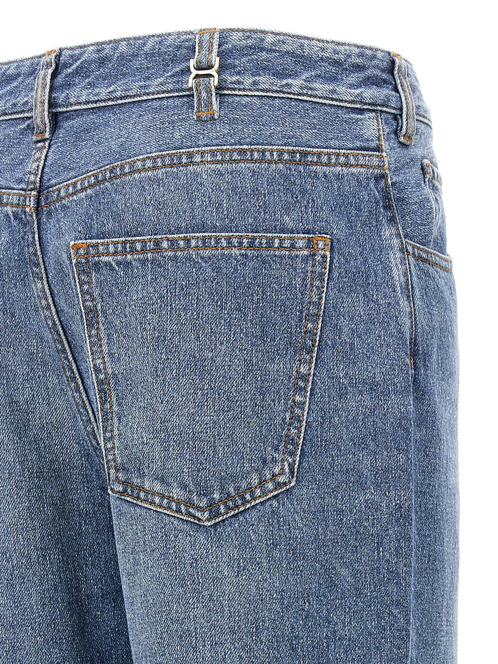 Chloé Blue Cotton High-Waisted Jean
