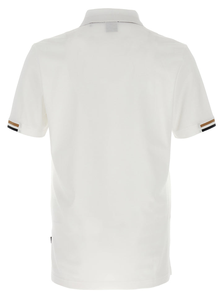Hugo Boss White Cotton Polo Shirt