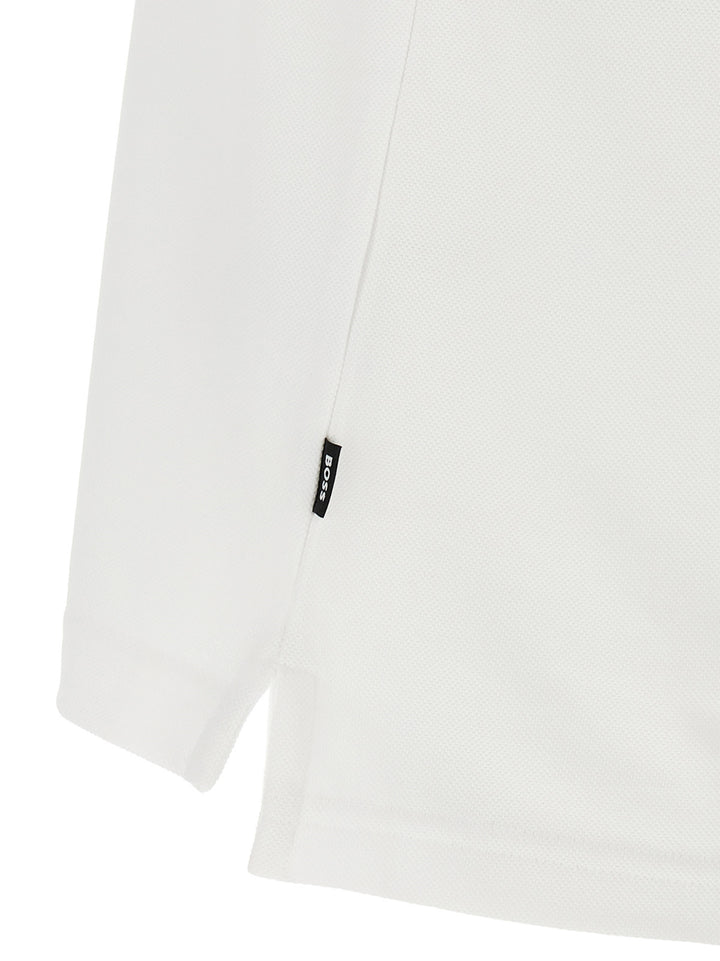 Hugo Boss White Cotton Polo Shirt