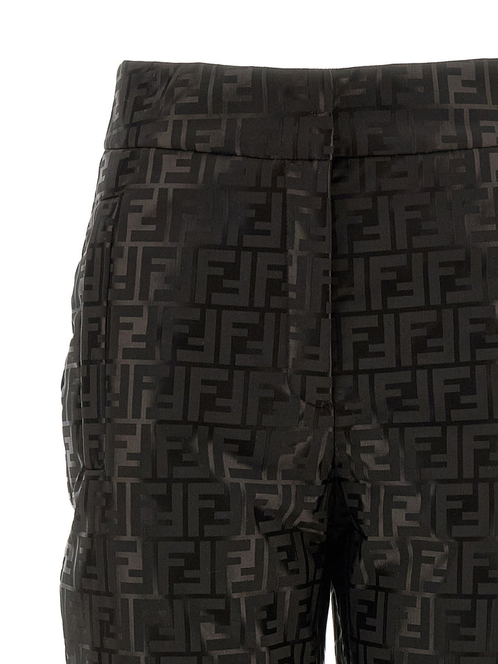 Fendi Brown Cotton Athletic Pants