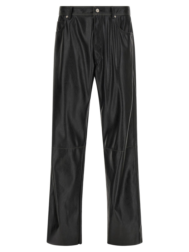 MM6 Maison Margiela Black Polyester Casual Pants