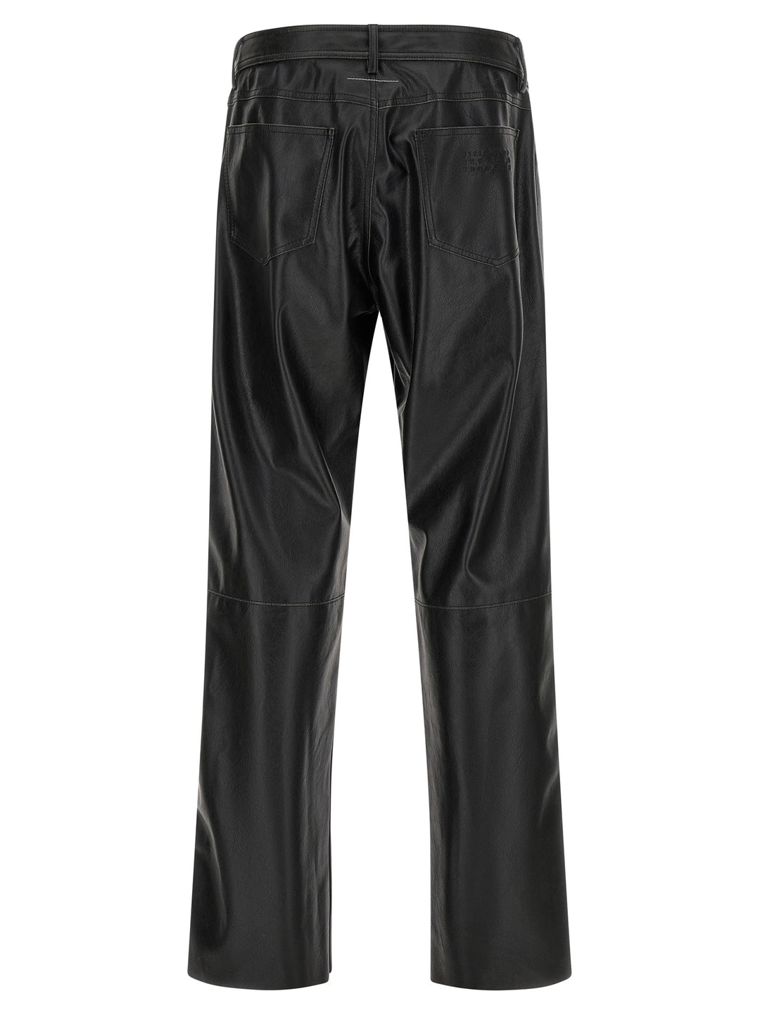 MM6 Maison Margiela Black Polyester Casual Pants