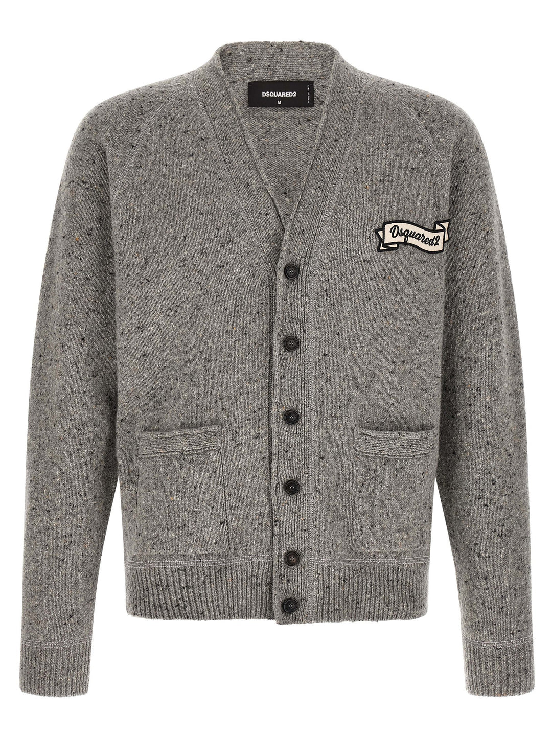 Dsquared² Gray Wool Cardigan