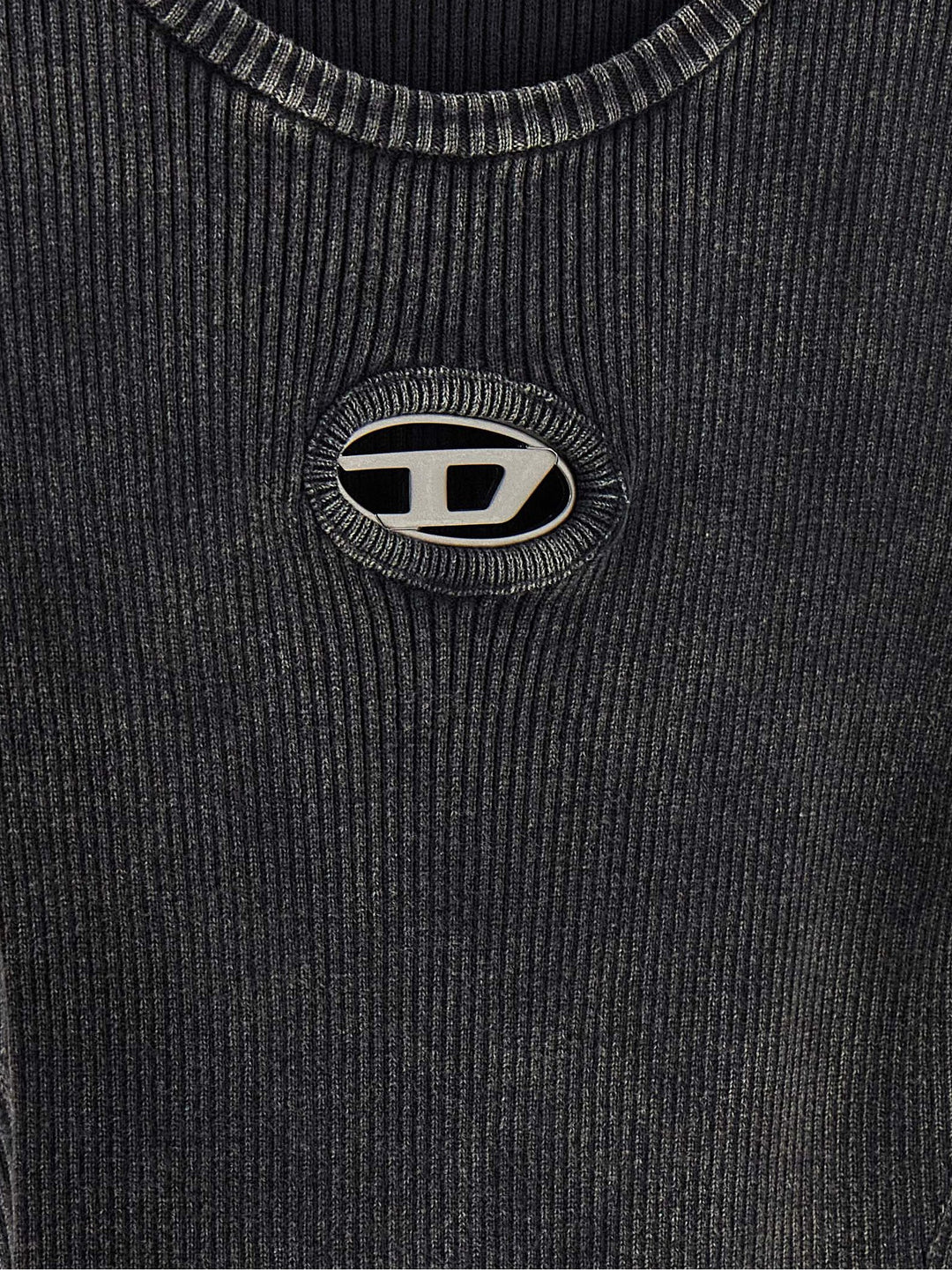 Diesel Black Cotton Short Dress