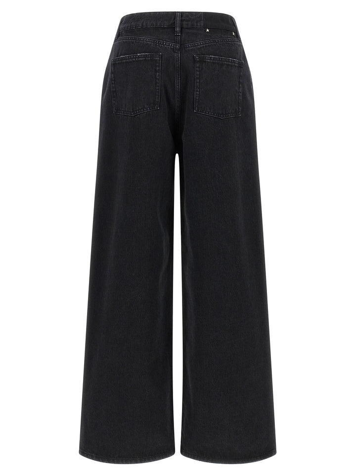 Golden Goose Black Cotton Flared Jeans