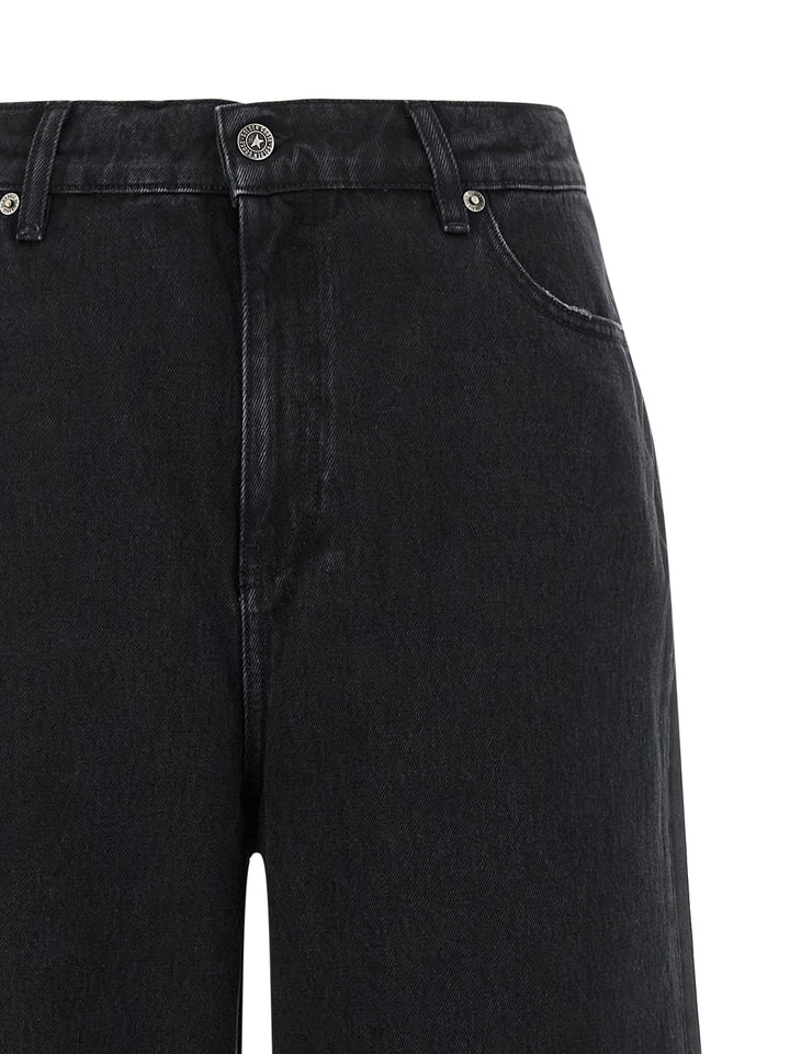 Golden Goose Black Cotton Flared Jeans