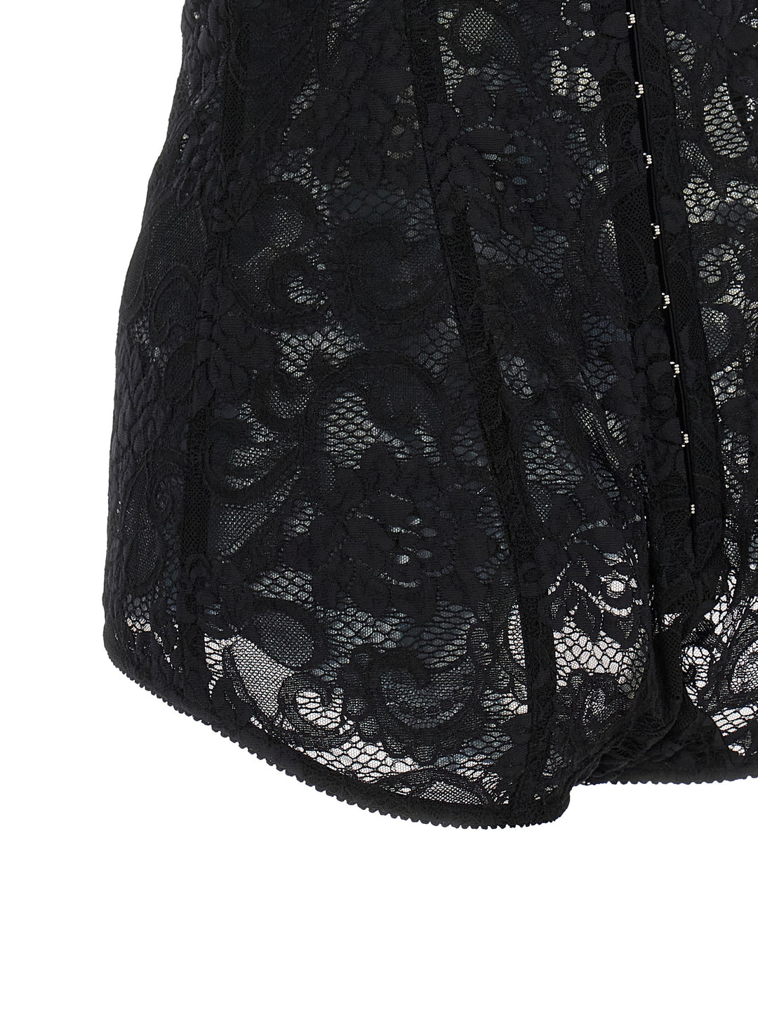 Dolce &amp; Gabbana Black Polyamide Bodysuit