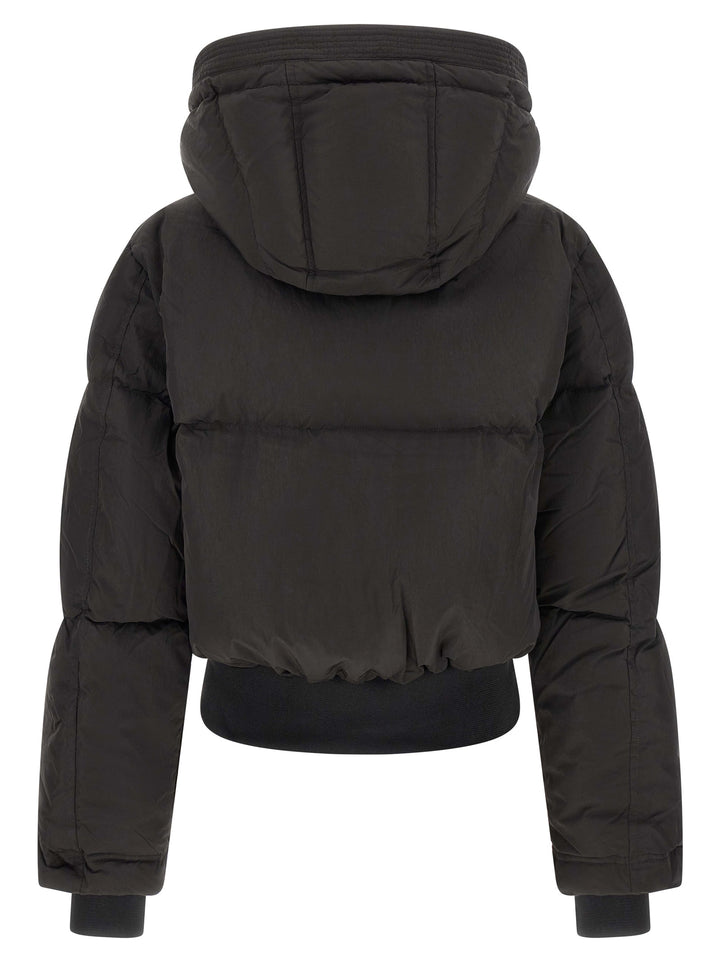 Diesel Black Polyamide Full-Length Jacket