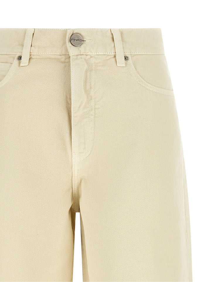 PINKO Beige Cotton Jeans Denim