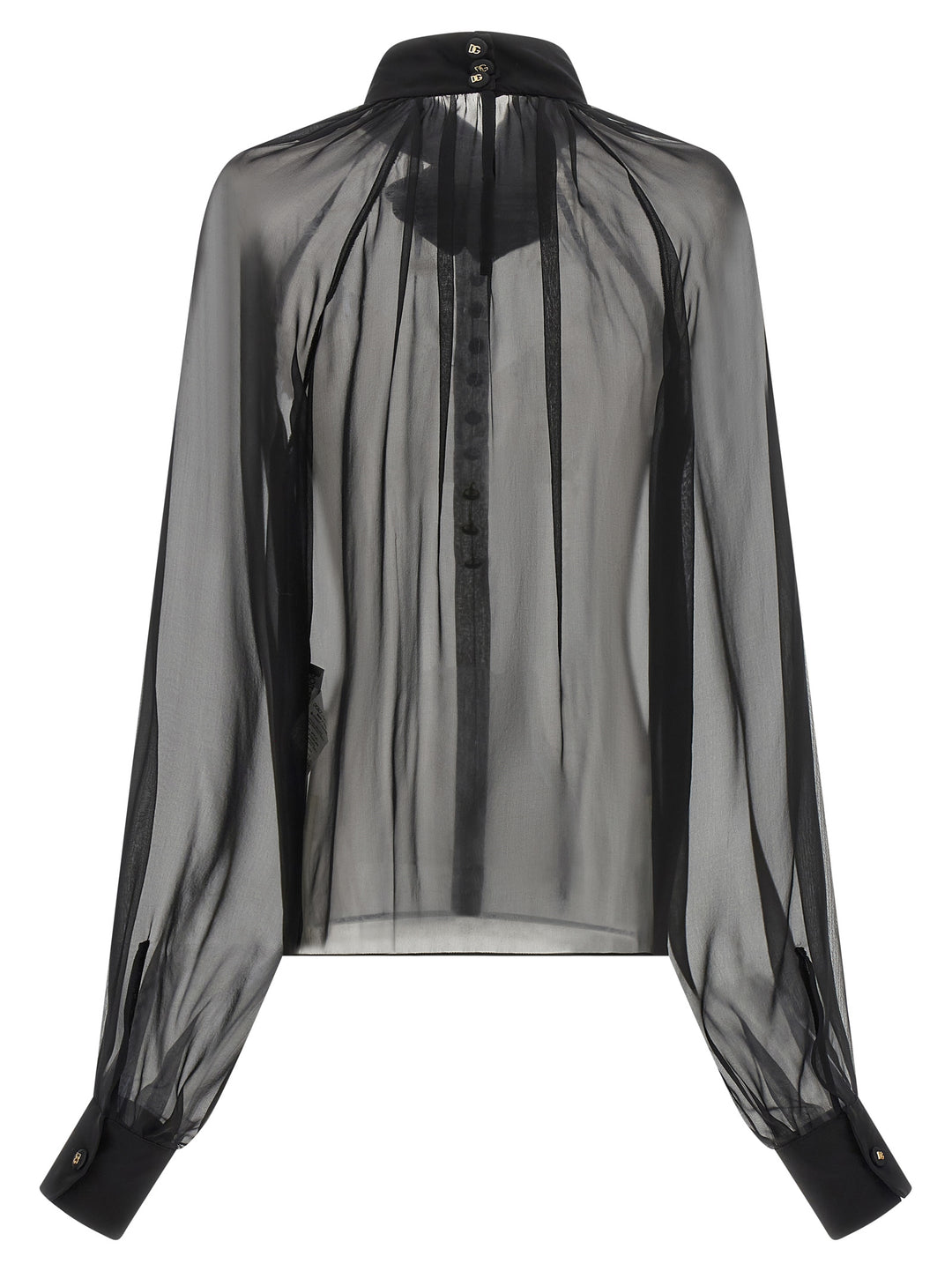 Dolce &amp; Gabbana Black Silk Blouse