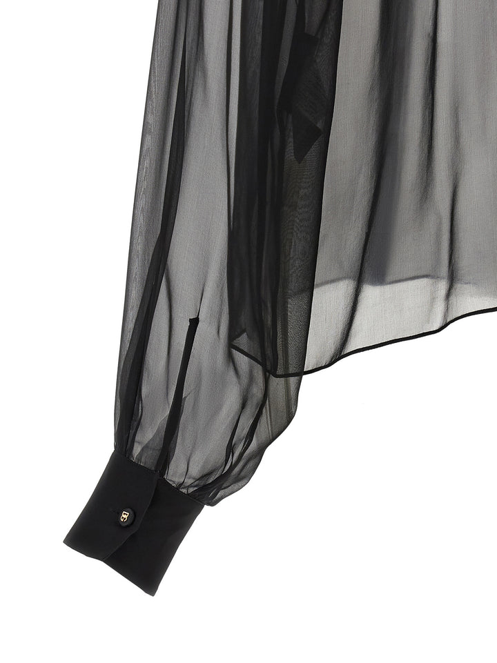 Dolce &amp; Gabbana Black Silk Blouse