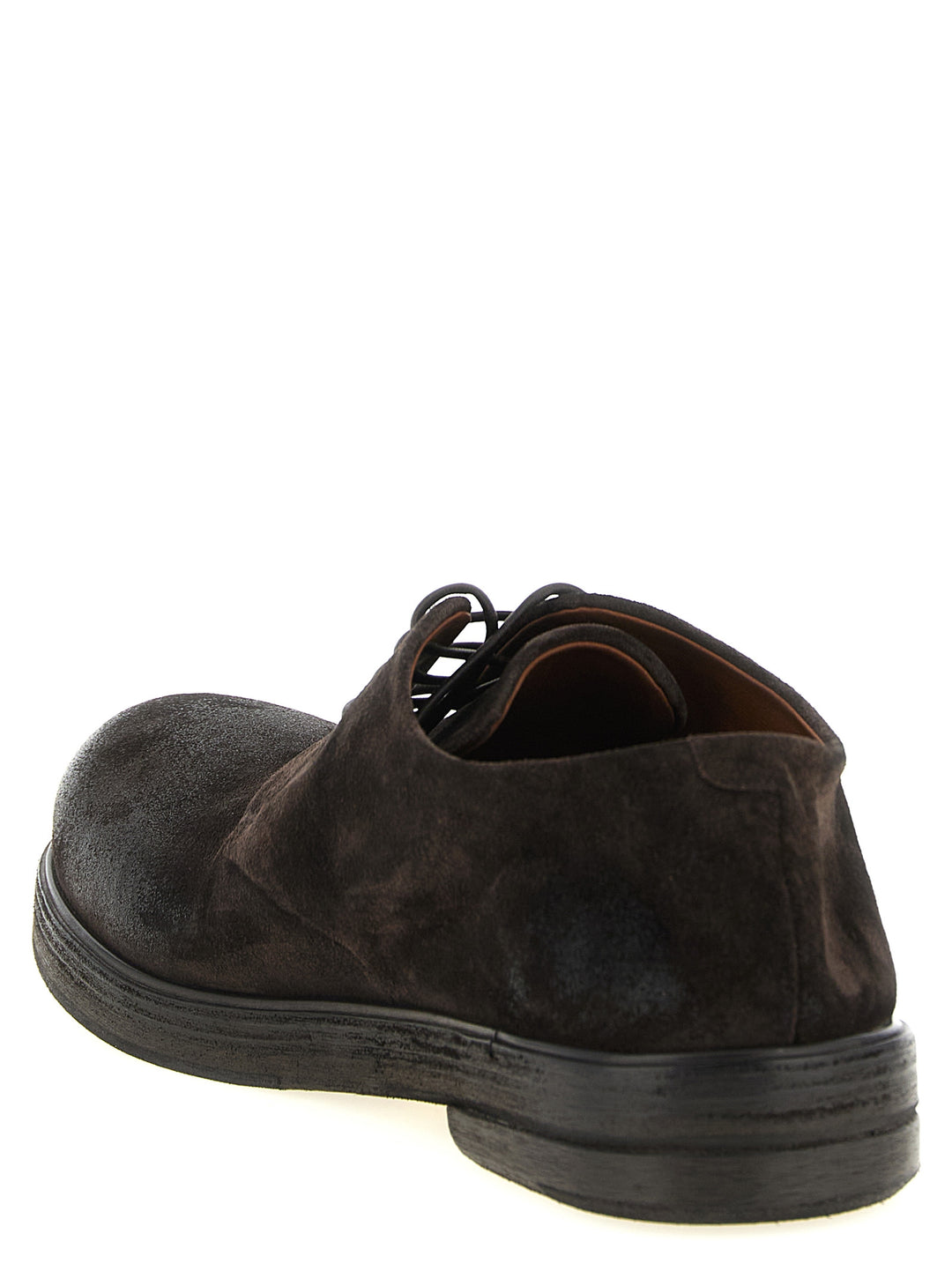 Marsell Brown Calfskin Oxfords And Derbies