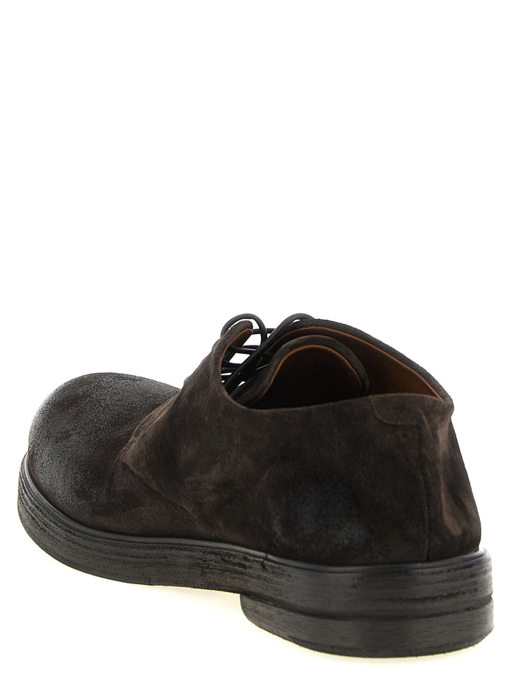 Marsell Brown Calfskin Oxfords And Derbies