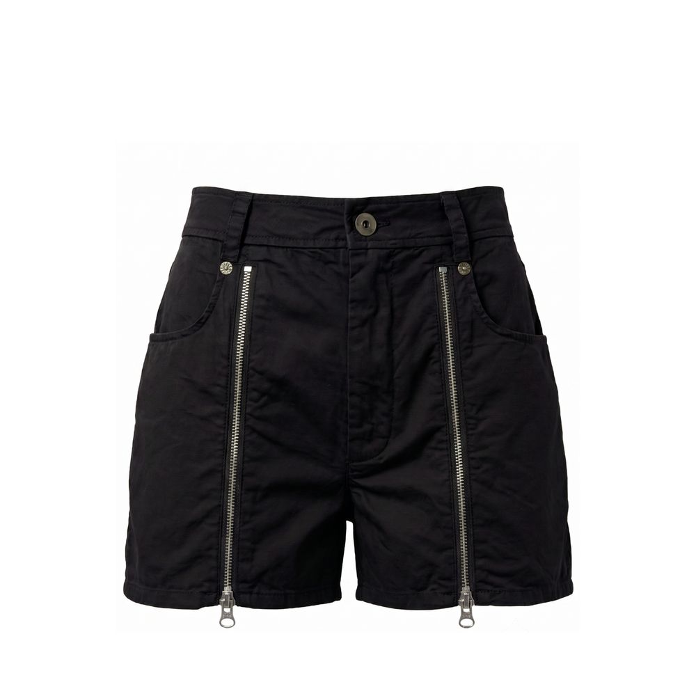 Mr&amp;Mrs Italy Black Cotton Women Shorts