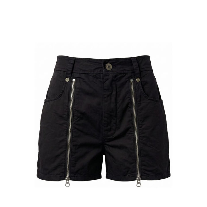 Mr&amp;Mrs Italy Black Cotton Women Shorts