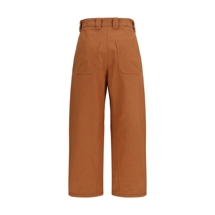Chloé Orange Cotton Casual Pants