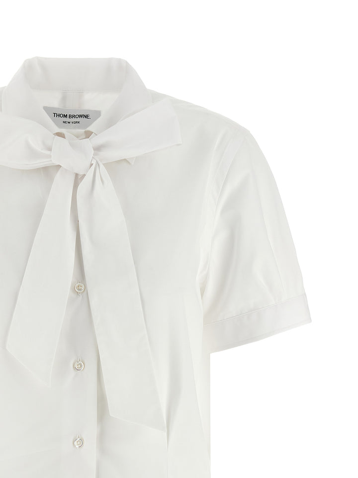 Thom Browne White Cotton Blouse