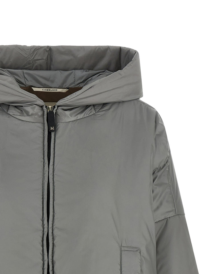 Max Mara Gray Polyester Shell Jacket