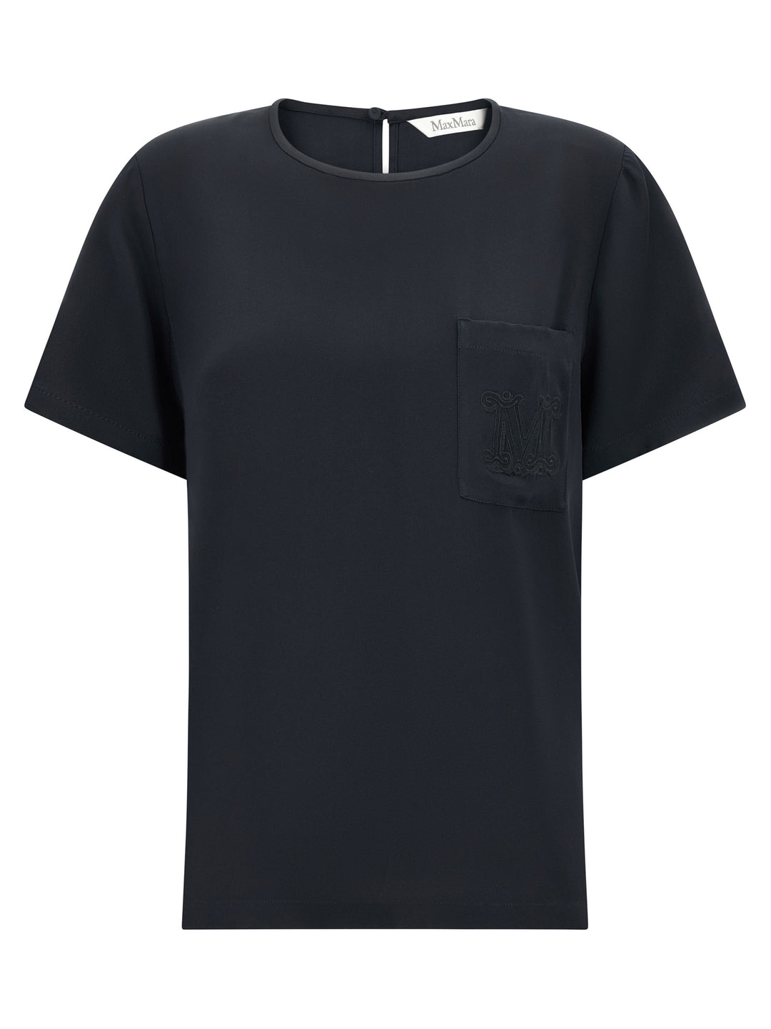 Max Mara Black Silk Blouse