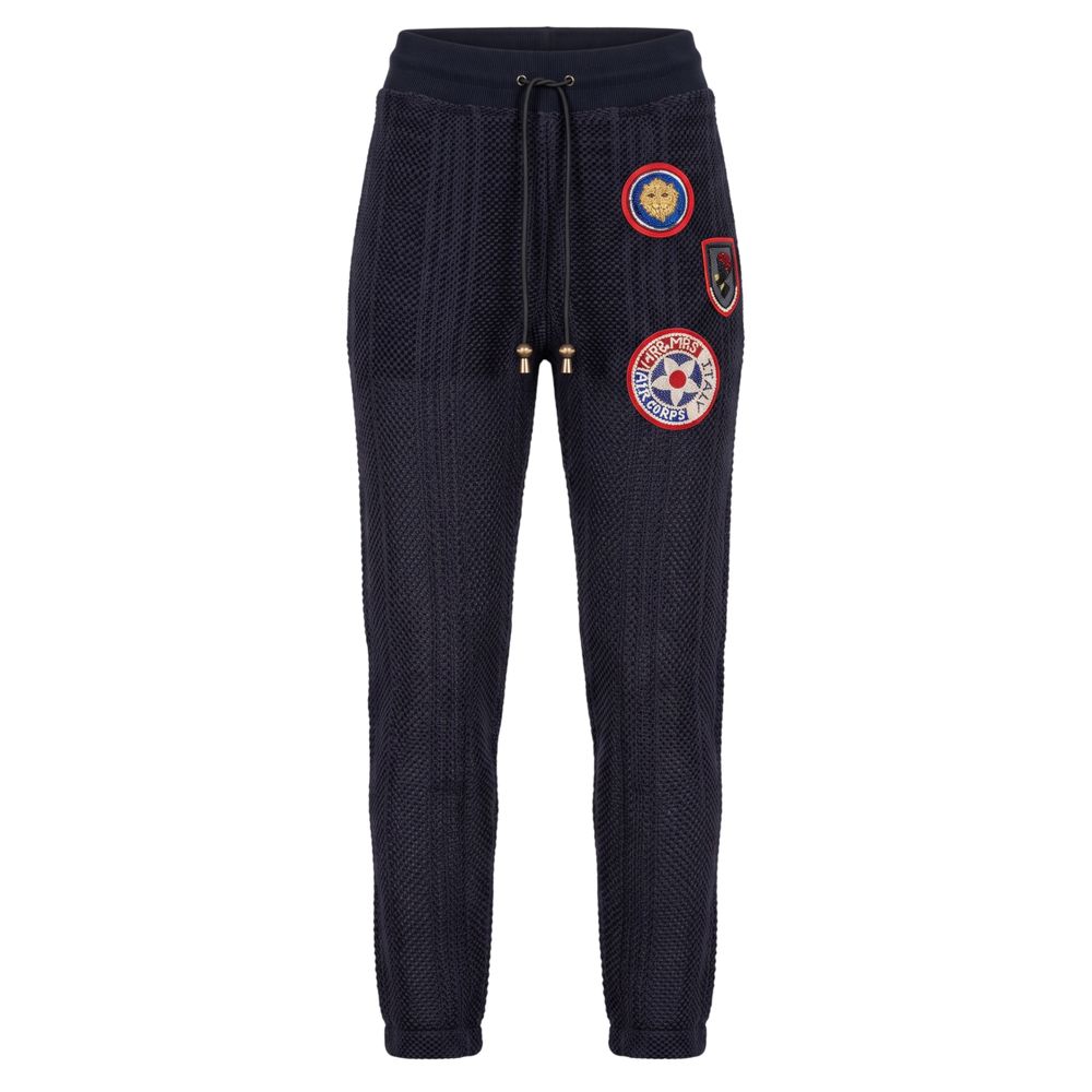 Mr&amp;Mrs Italy Blue Knit Women Pants