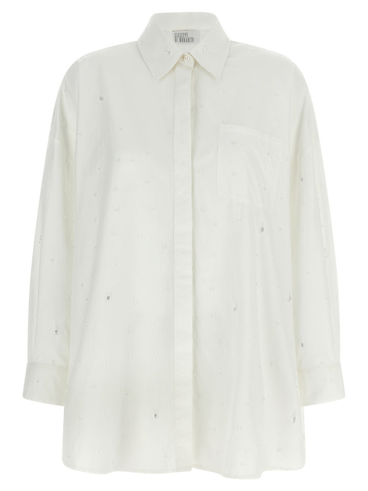 Giuseppe Di Morabito White Cotton Blouse