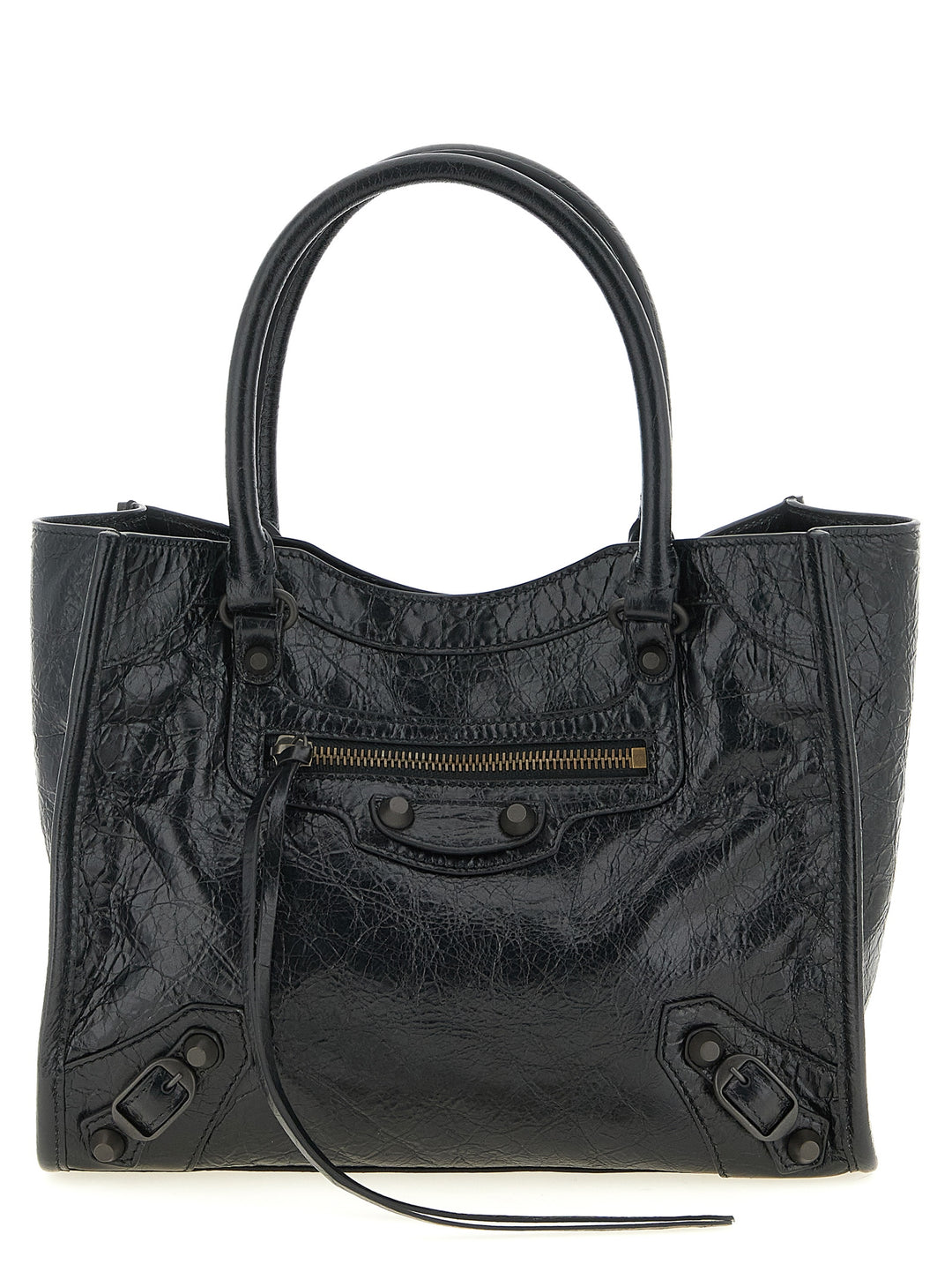 Balenciaga Black Lamb Leather Tote Bag