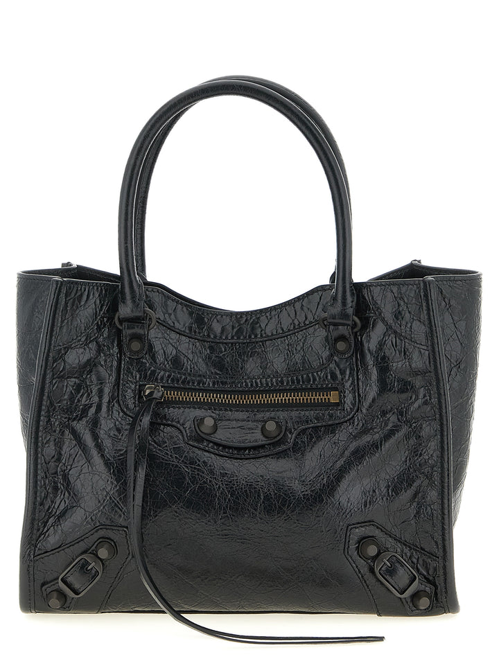 Balenciaga Black Lamb Leather Tote Bag