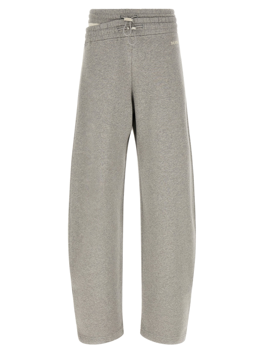 The Attico Gray Cotton Casual Pants