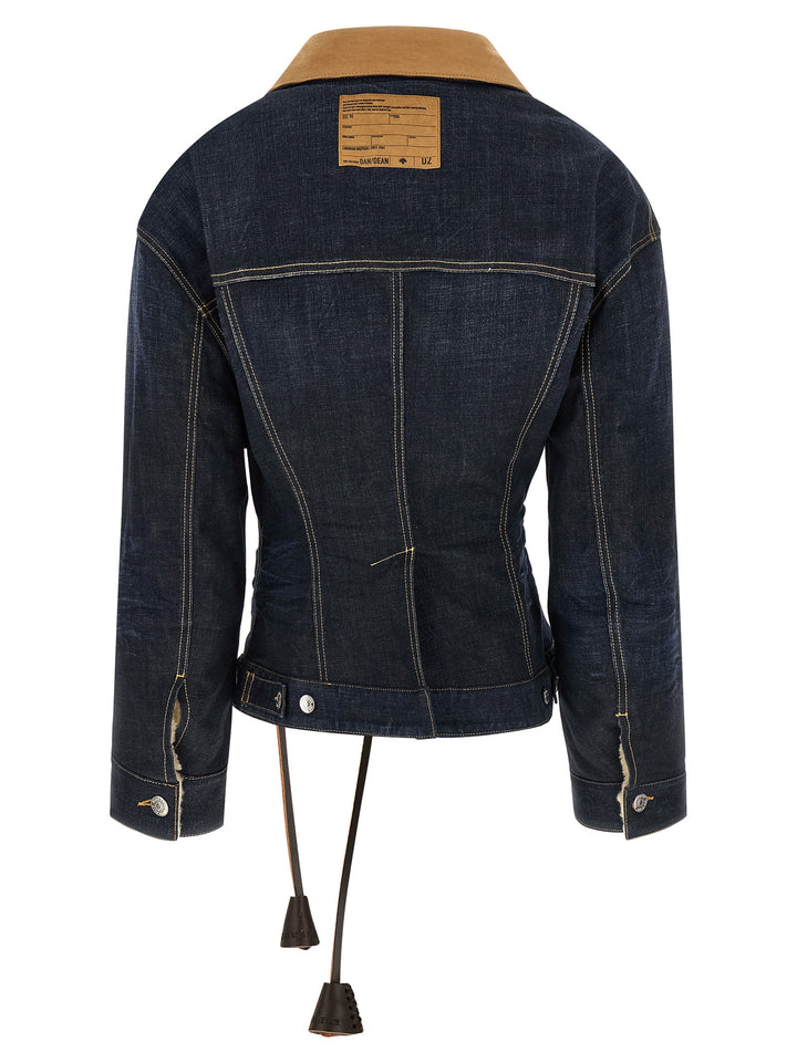 Dsquared² Blue Cotton Denim Jacket
