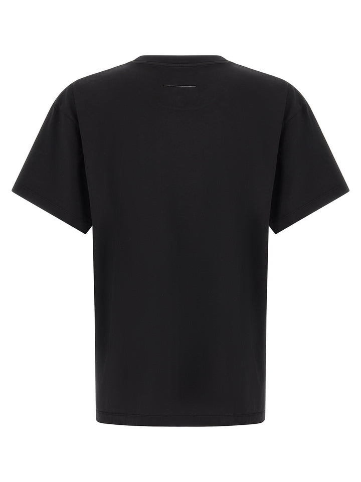 MM6 Maison Margiela Black Cotton T-Shirt