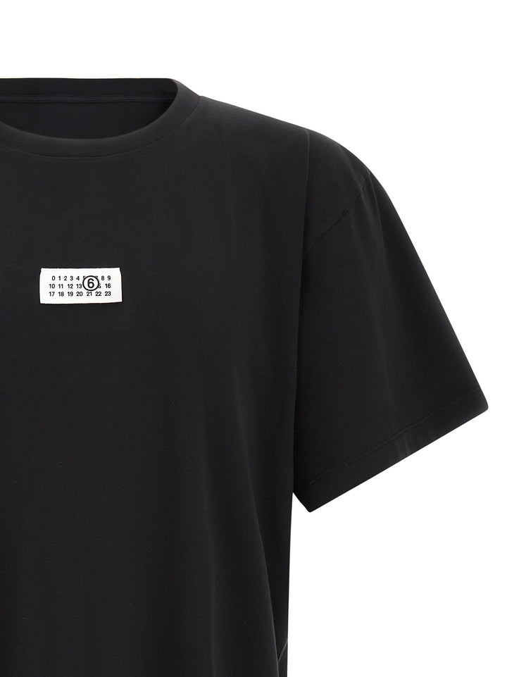 MM6 Maison Margiela Black Cotton T-Shirt