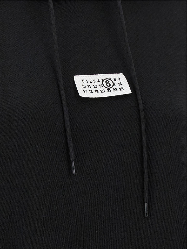 MM6 Maison Margiela Black Cotton Sweatshirt