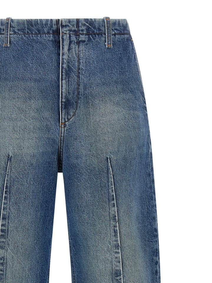 MM6 Maison Margiela Blue Cotton High-Waisted Jean