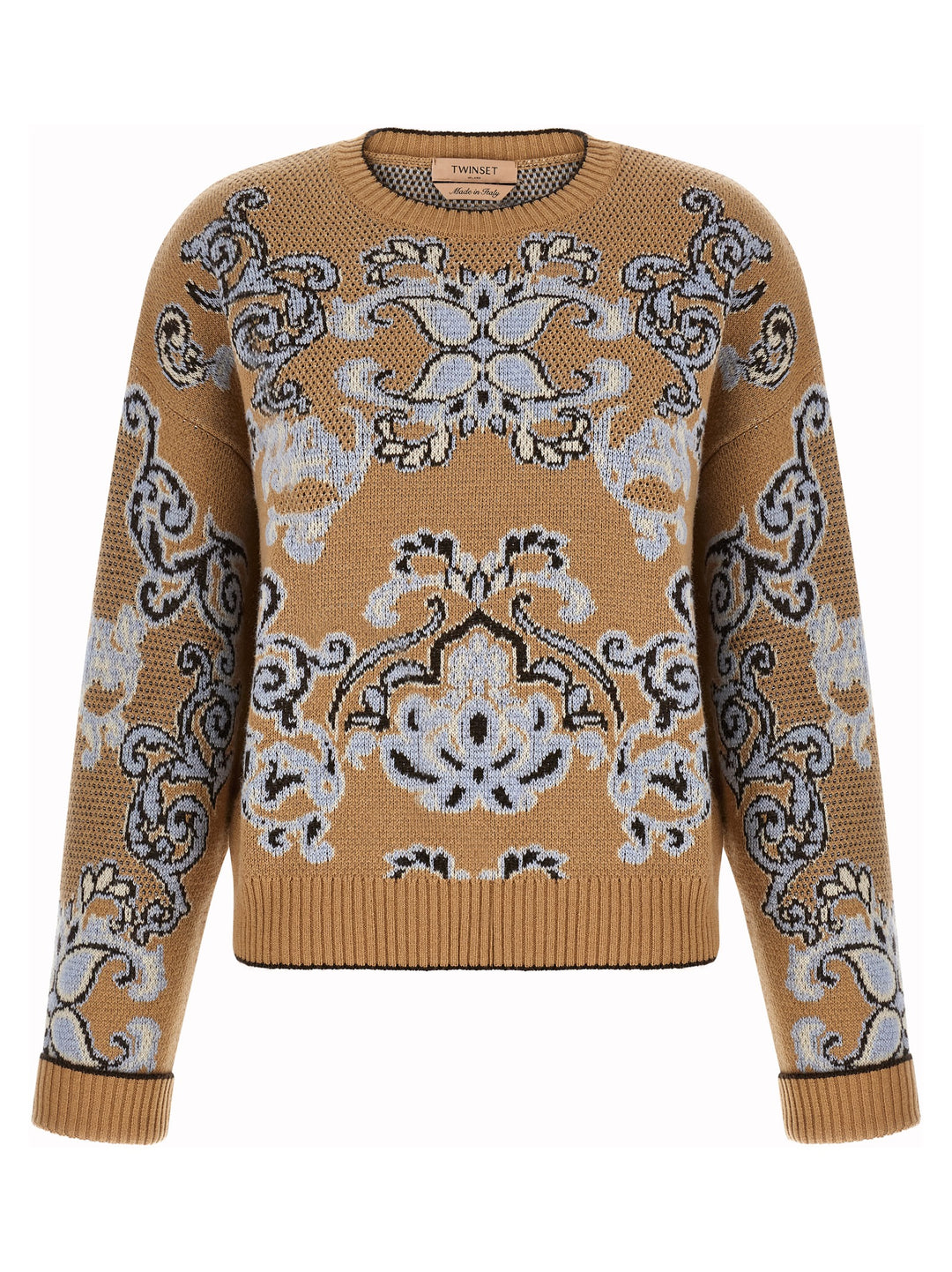 Twinset Brown Wool Cardigan