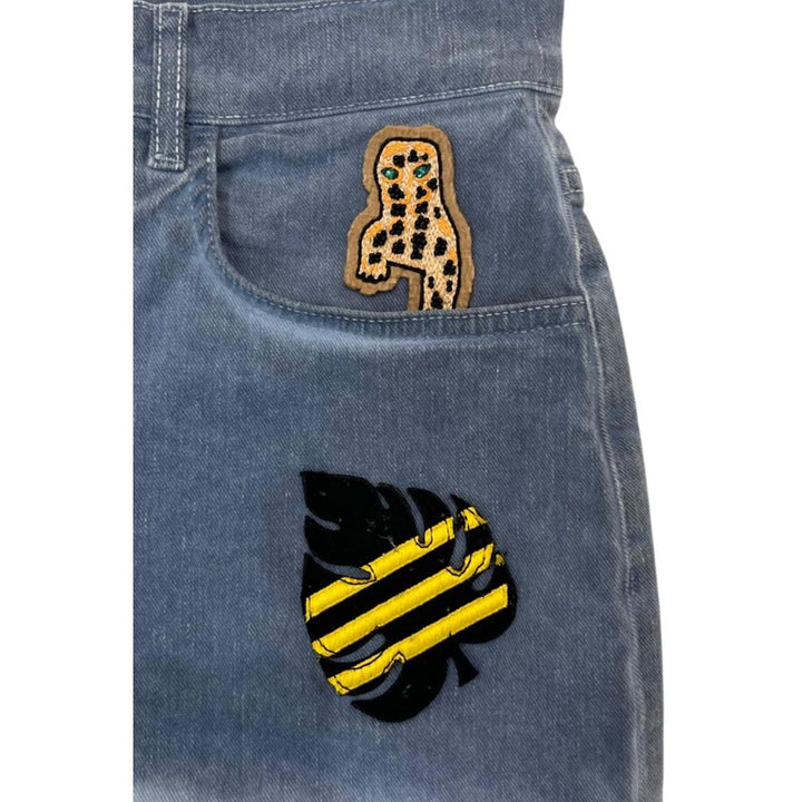 Mr&amp;Mrs Italy Blue Cotton Women Shorts
