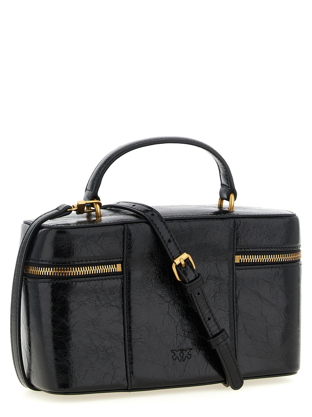 PINKO Black Calfskin Handbag